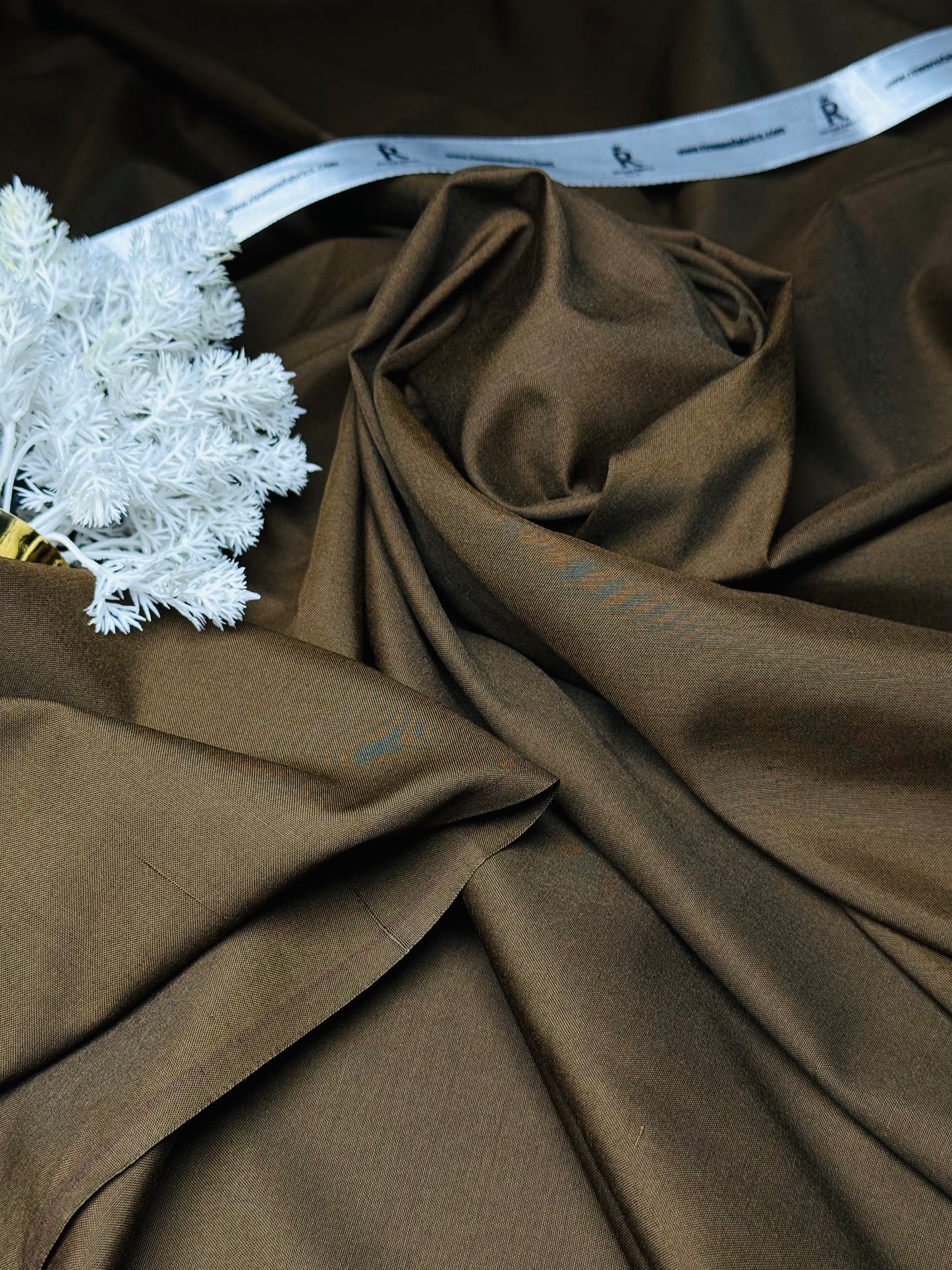 Italian Boski 4 Season Fabric - COFFE BROWN